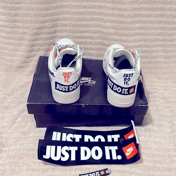 Nike Air Force 1 Low Just Do It Pack White/Black / Size 9 US - Picture 4 of 4